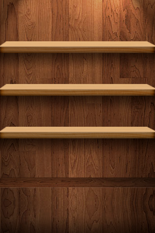 iPhone wallpaper - bookshelf | Bitten By Design